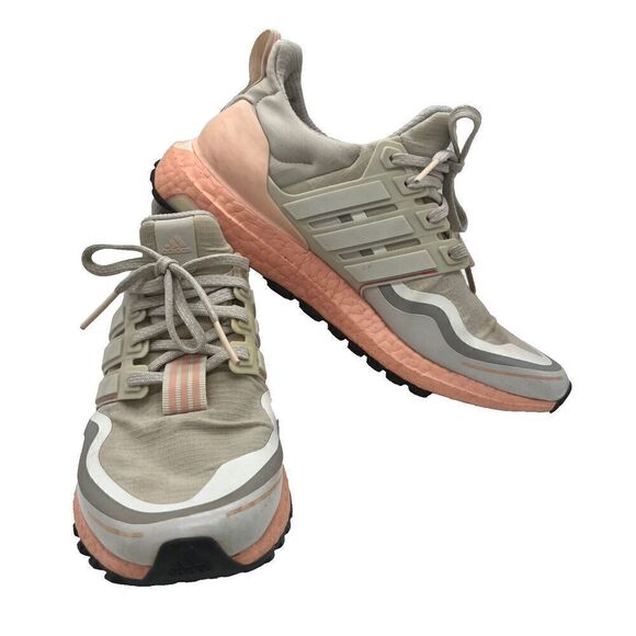 Adidas Ultraboost Guard Women Sneakers Sz 7 Gray‎ Peach Pink Trail Shoes FW5482 - Picture 1 of 10